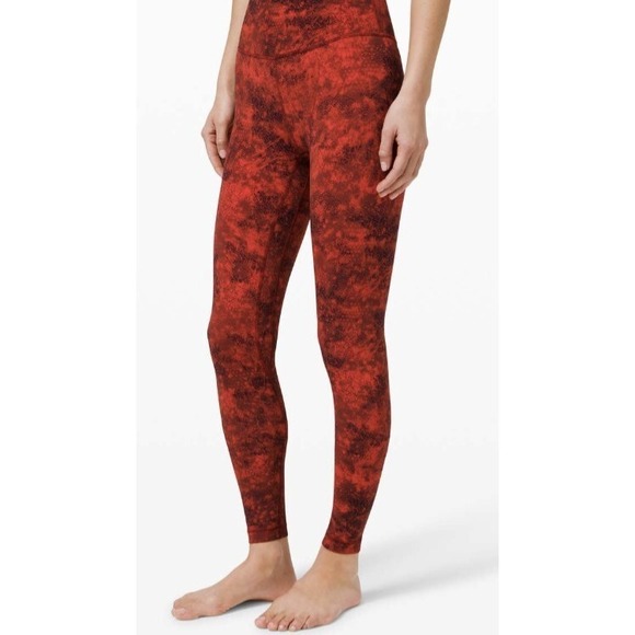 lululemon athletica Pants - Lululemon Align Pant 28" *Lunar New Year Intricate Oasis Multi Size 4 Gold Logo